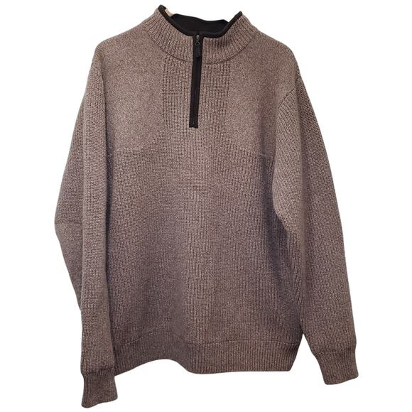 L.L. BEAN Waterfowl Windstopper Men's Large Reg 100% Merino Lamb's Wool Sweater - Picture 1 of 12